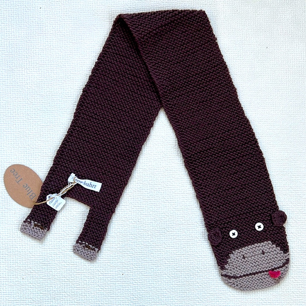 Kids monkey scarf New with tag